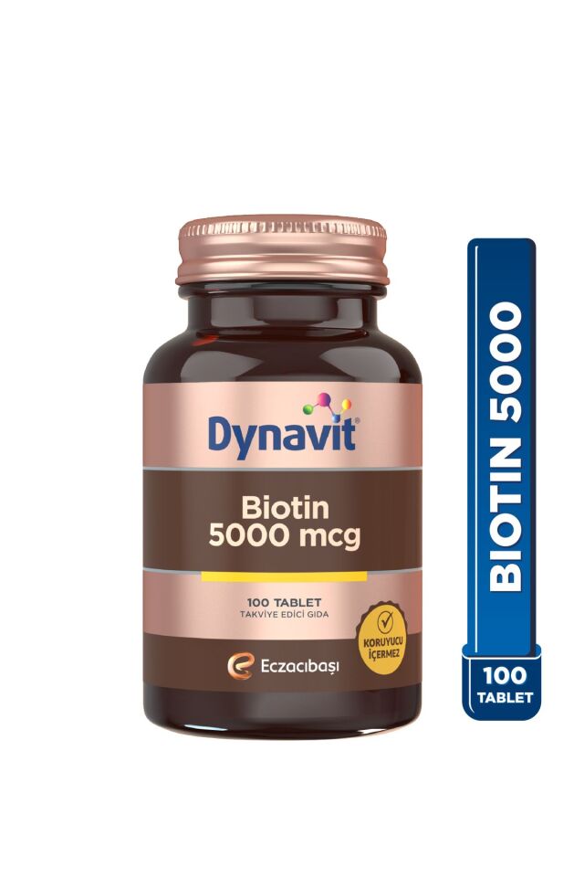 Biotin 5000 mcg 100 Tablet
