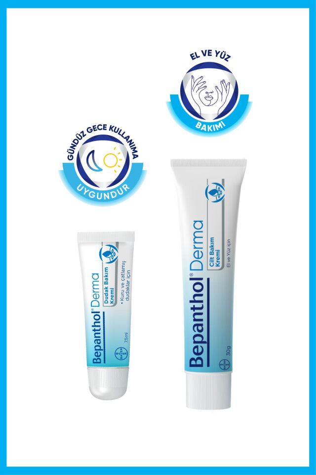 Cilt Kremi 30gr & Günlük Yoğun Nemlendirici Dudak Bakım Kremi 7,5ml - El, Dudak ve Günlük Yüz Bakım