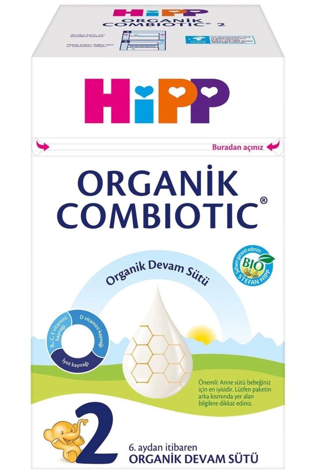 2 Organik Combiotic Bebek Sütü 800gr