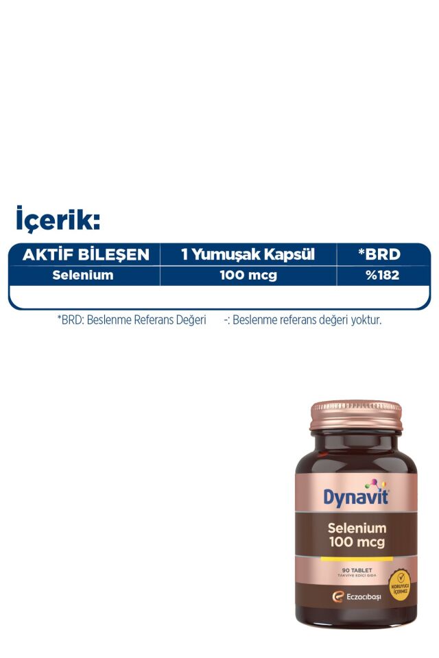 Selenium 100 mcg 90 Tablet - Selenyum