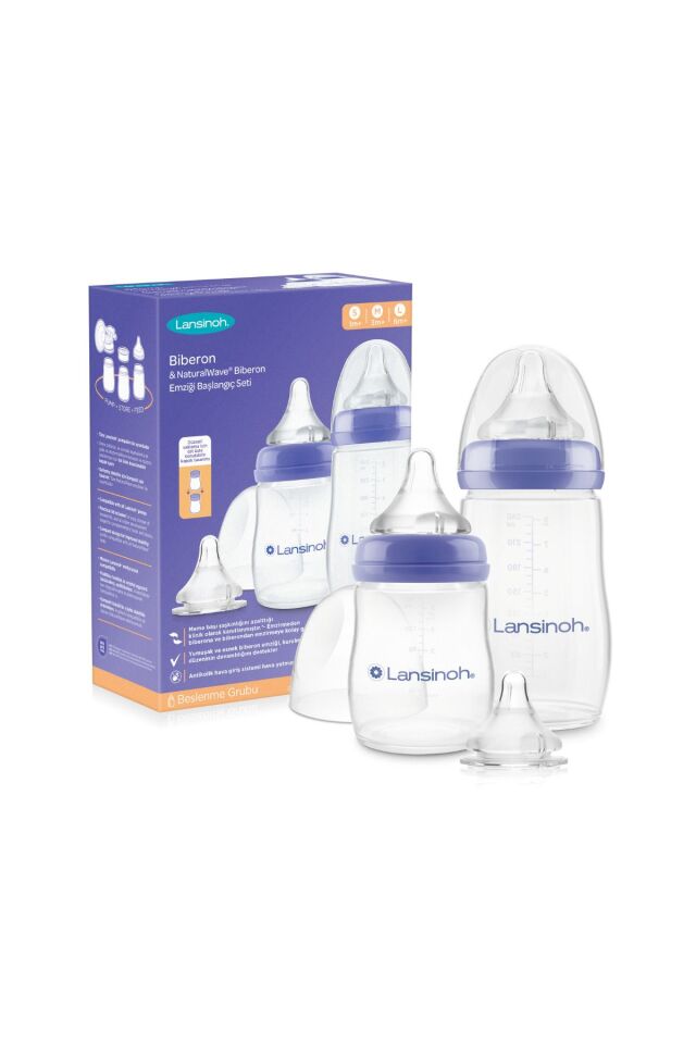 Biberon ve NaturalWave® Biberon Emziği Başlangıç Seti