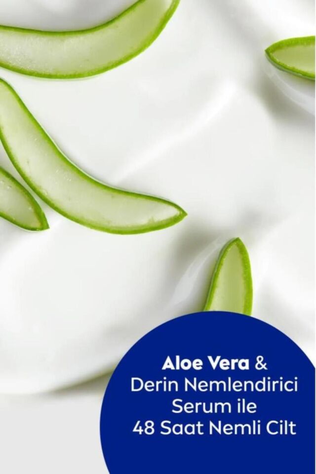 Aloe Vera 5'i 1 Arada El Ve Vücut Kremi 400ml, 48 Saat Nemlendirici Serum, Normal Ve Kuru Ciltler