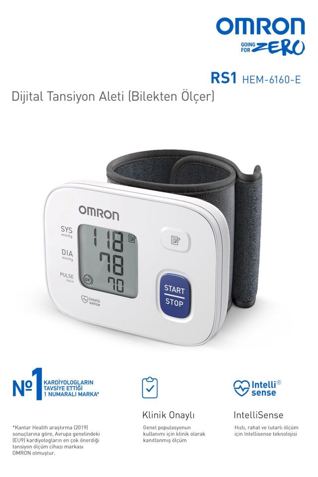 Rs1, Kolay Taşınabilir Bilekten Ölçer Tansiyon Aleti