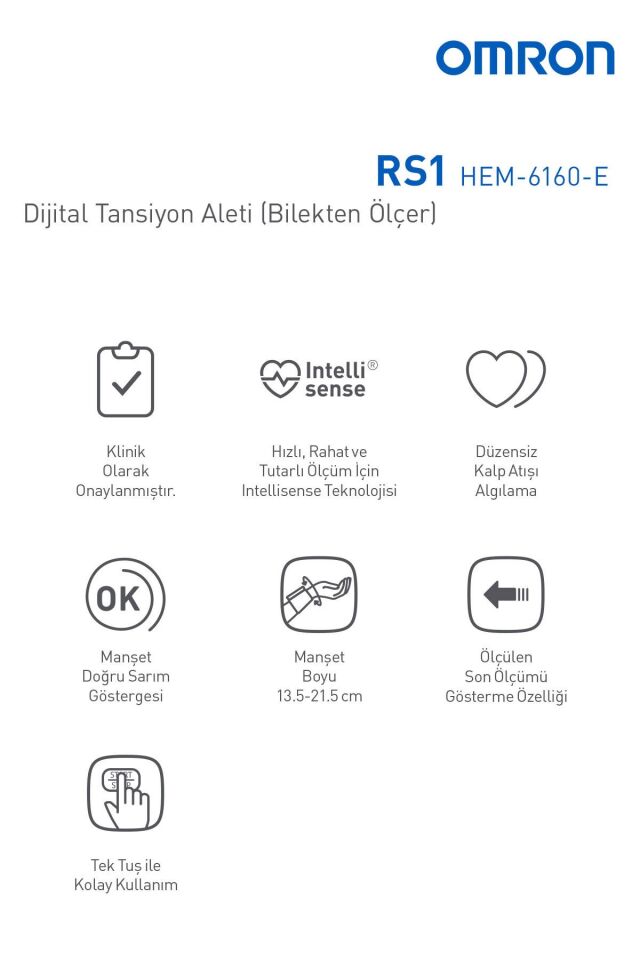 Rs1, Kolay Taşınabilir Bilekten Ölçer Tansiyon Aleti