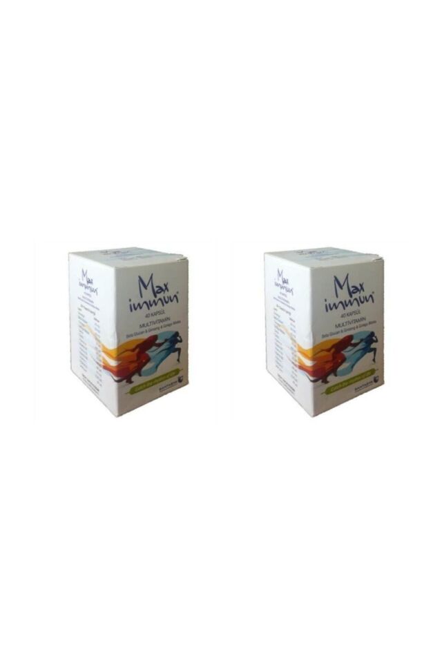 Max Immun 40 Kapsül Multivitamin 2'li Paket