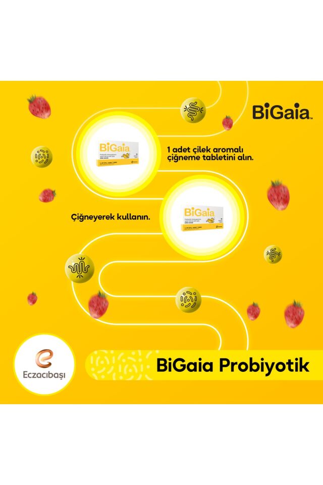 Probiyotik Çilek Aromalı Çiğneme 10 Tablet