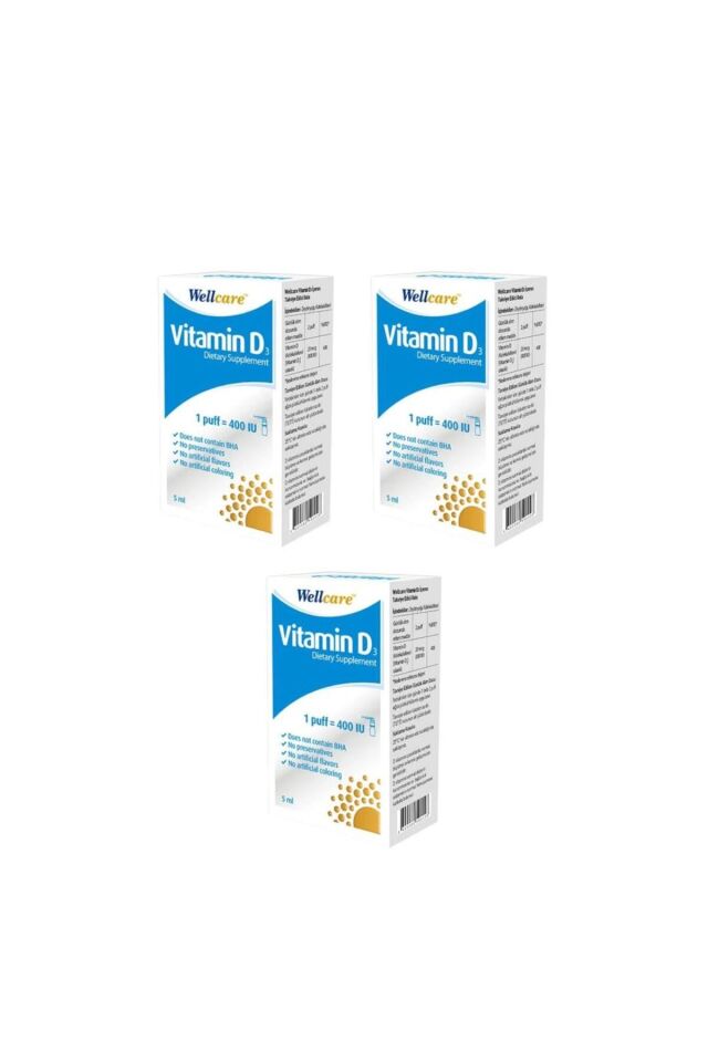 Vitamin D3-400 Iu Sprey 5 ml X 3