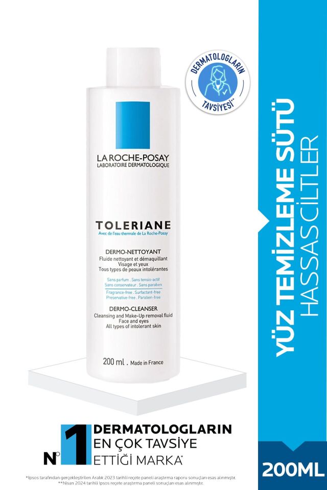 La Roche-posay Toleriane Dermo Nettoyant Yüz Temizleme Sütü 200 ml