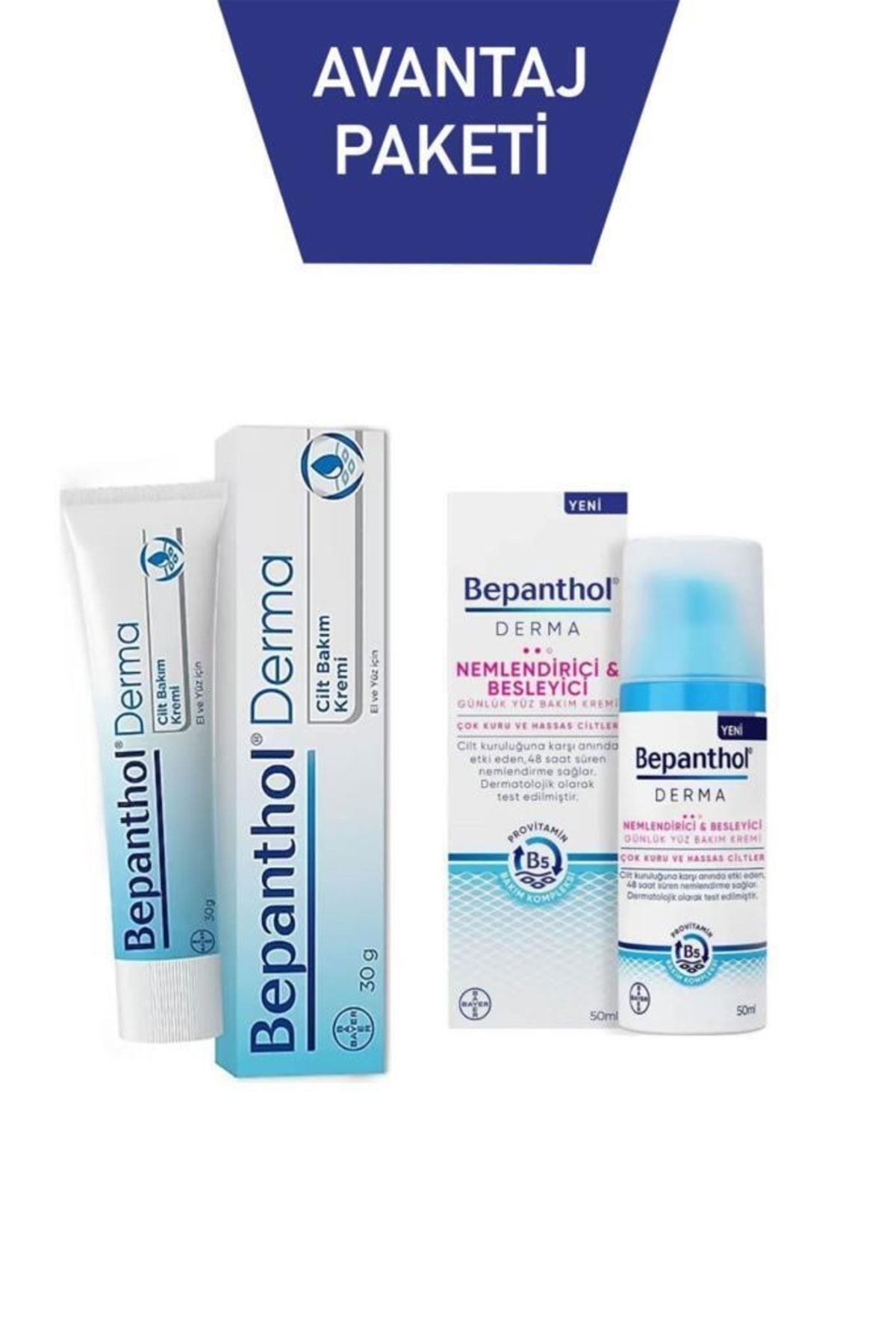 Nemlendirici Yüz Kremi 50 ml Cilt Bakım Kremi 30 gr Cilt Bakım Seti 8699546358878