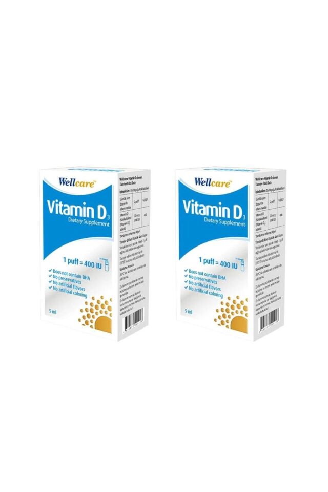 Vitamin D3-400 Iu Sprey 5 ml X 2