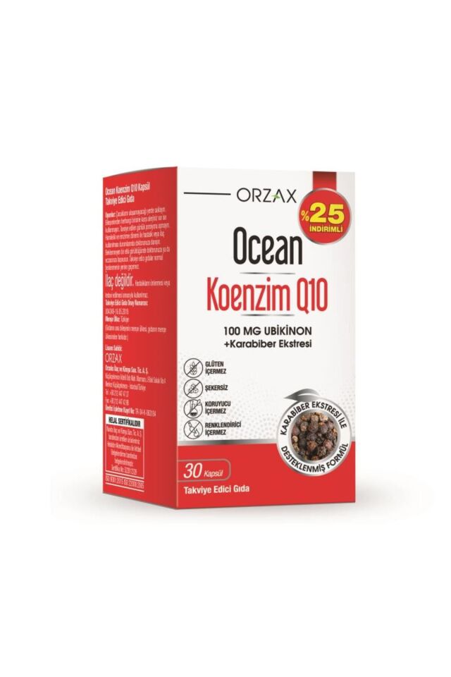Koenzim Q10 Karabiber Ekstresi 30 Kapsül - %25 8697595871485