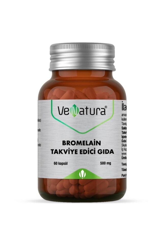 Bromelain Takviye Edici Gıda 60 Kapsül