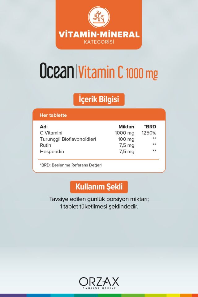 Vitamin C 1000 Mg 30 Tablet