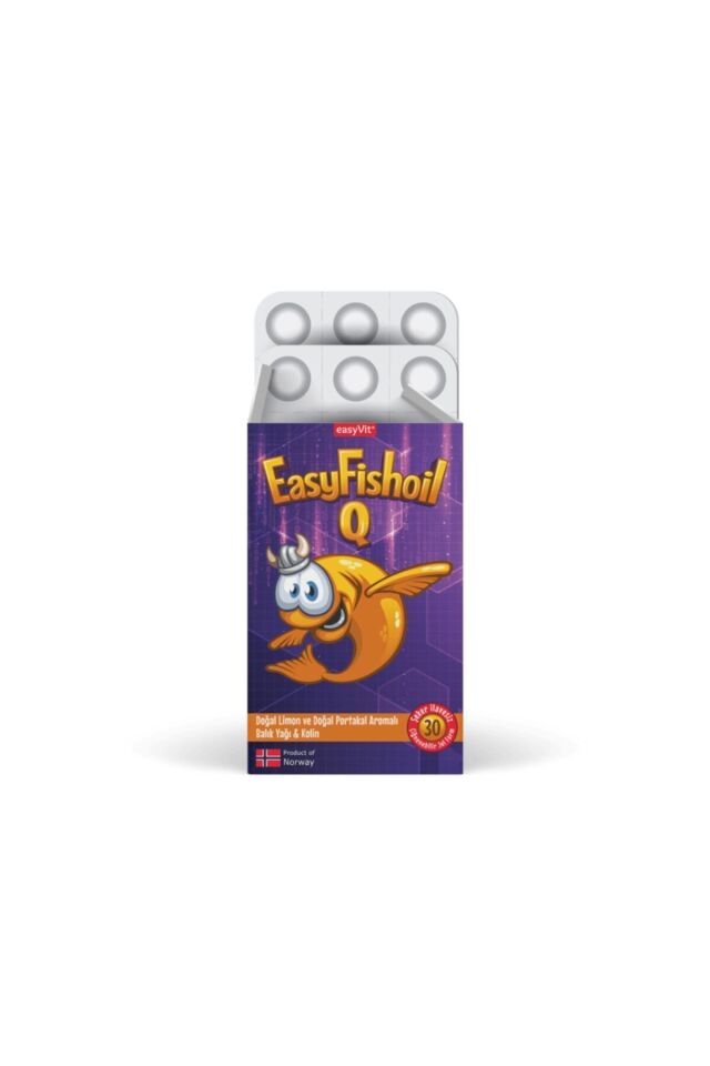 Easyfishoil Q Kids Çiğnenebilir 30 Jel Tablet
