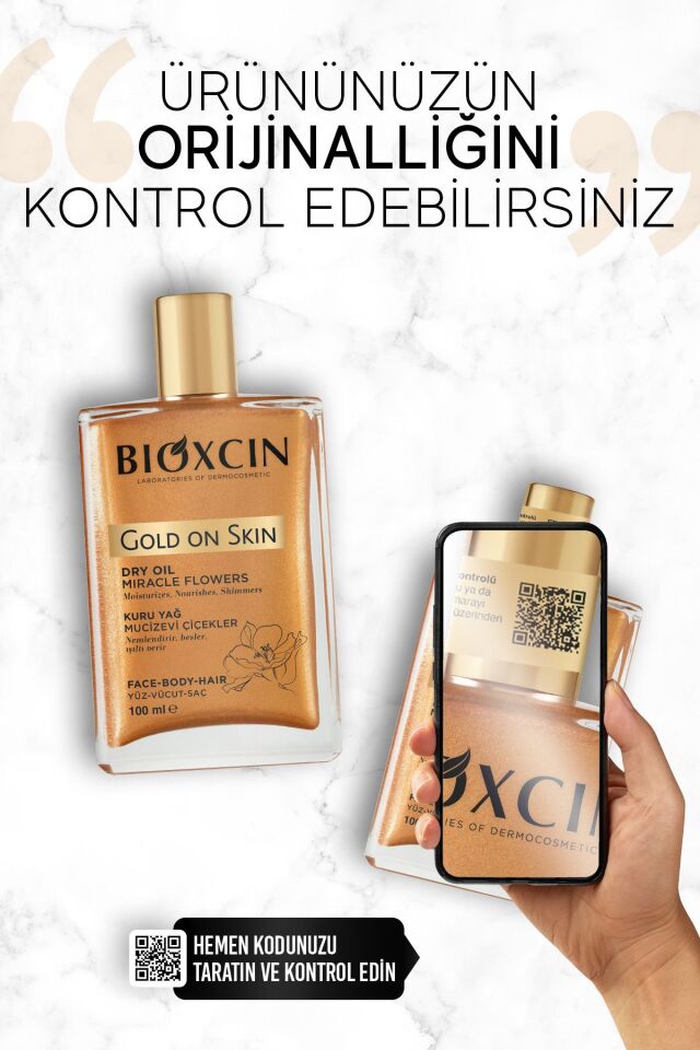 Gold On Skin Altın Parıltılı Kuru Yağ 100-