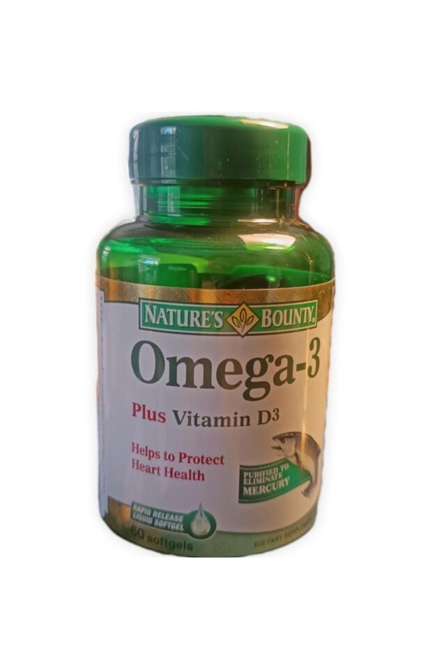 Omega-3 Plus Vitamin D3 60 Kapsül