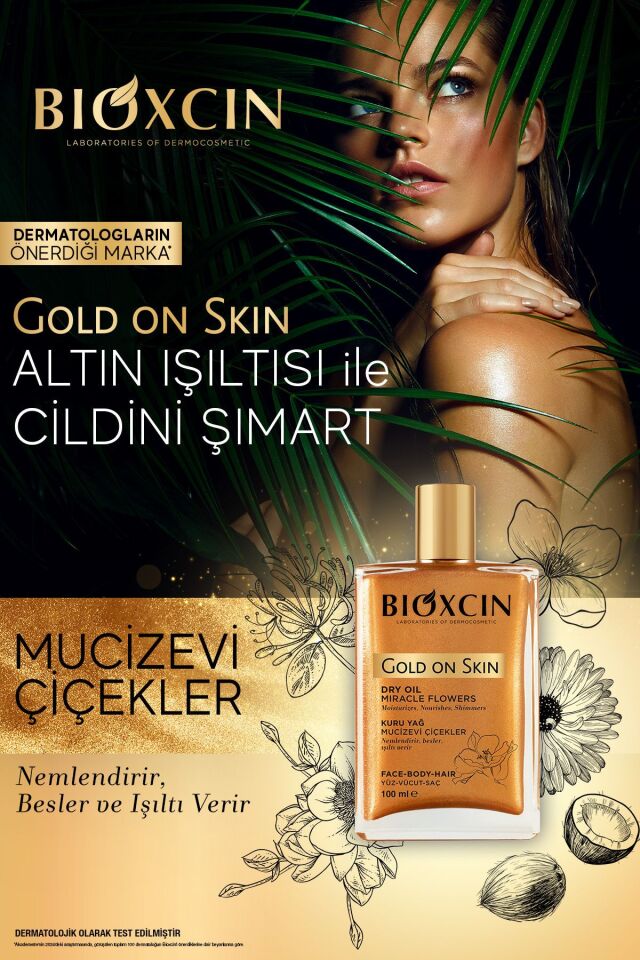 Gold On Skin Altın Parıltılı Kuru Yağ 100-