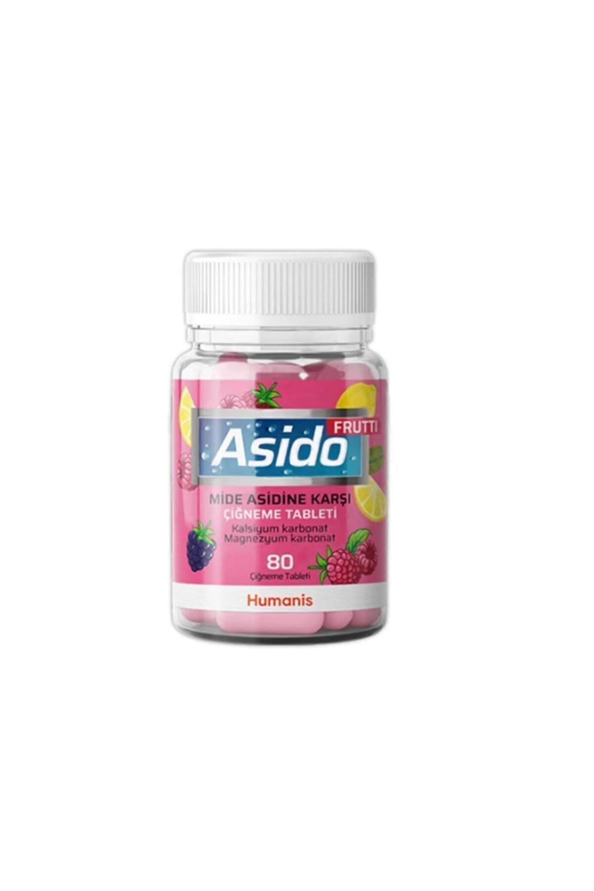 Asido Frutti 80 Çiğneme Tableti