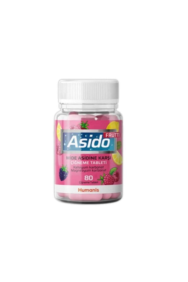 Asido Frutti 80 Çiğneme Tableti