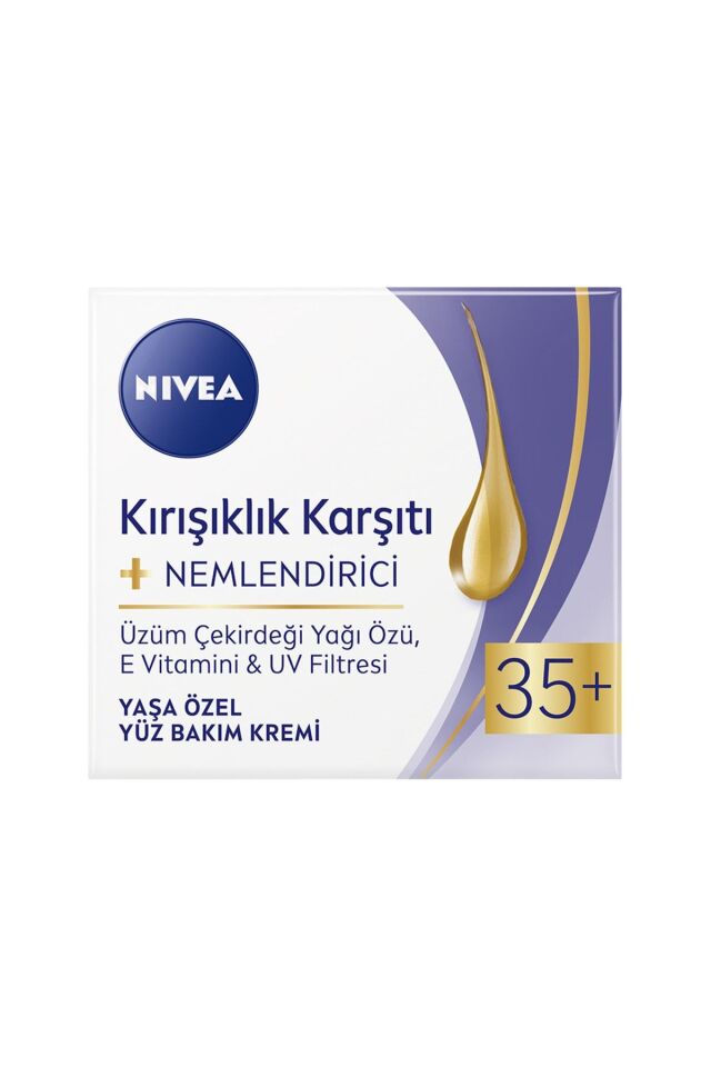 Kırışıklık Karşıtı Nemlendirici Yaş 35 Yaşa Özel Yüz Bakım Kremi 50ml
