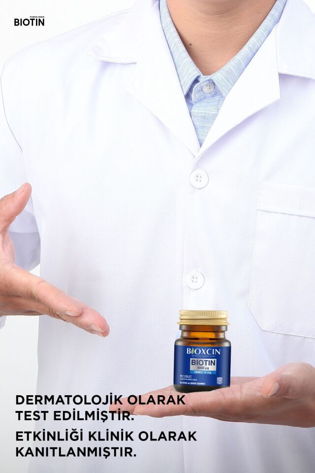 Biotin 5000 Mcg 60 Tablet Biotin Şampuan 300 ml Kofre