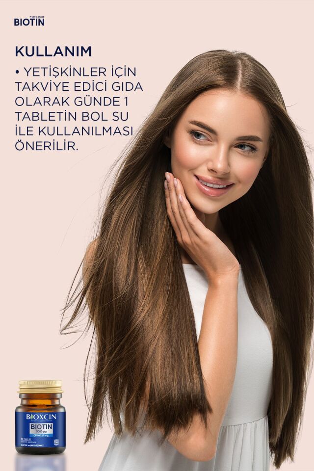 Biotin 5000 Mcg 60 Tablet Biotin Şampuan 300 ml Kofre