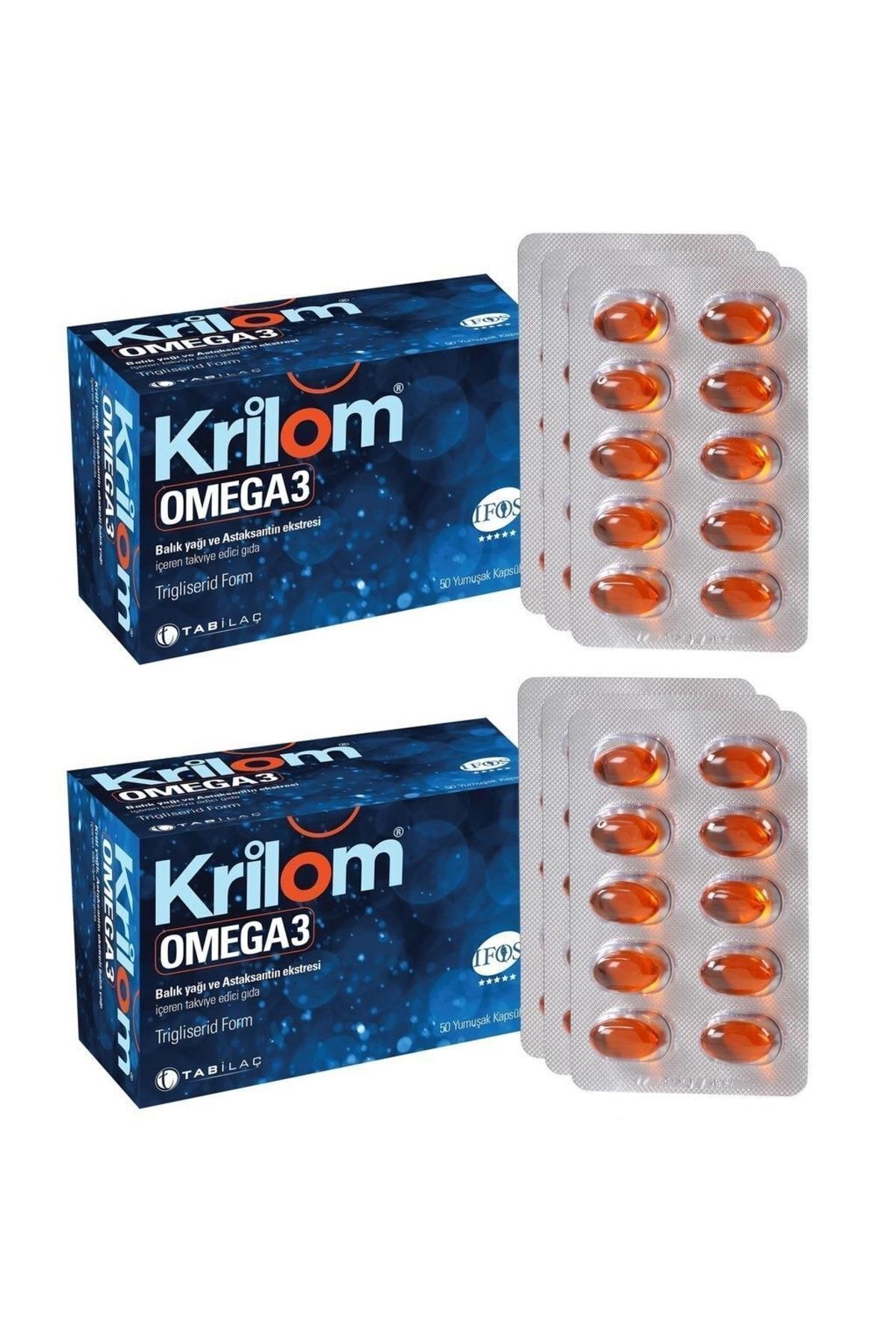 Krilom Omega-3 50 Yumuşak Kapsül - 2 Adet