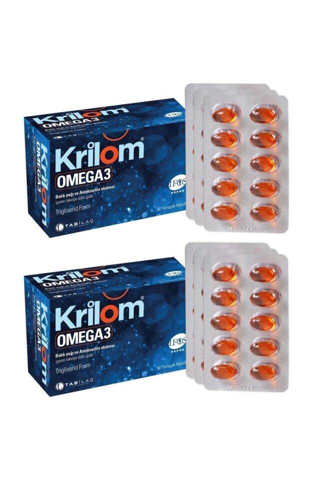 Krilom Omega-3 50 Yumuşak Kapsül - 2 Adet