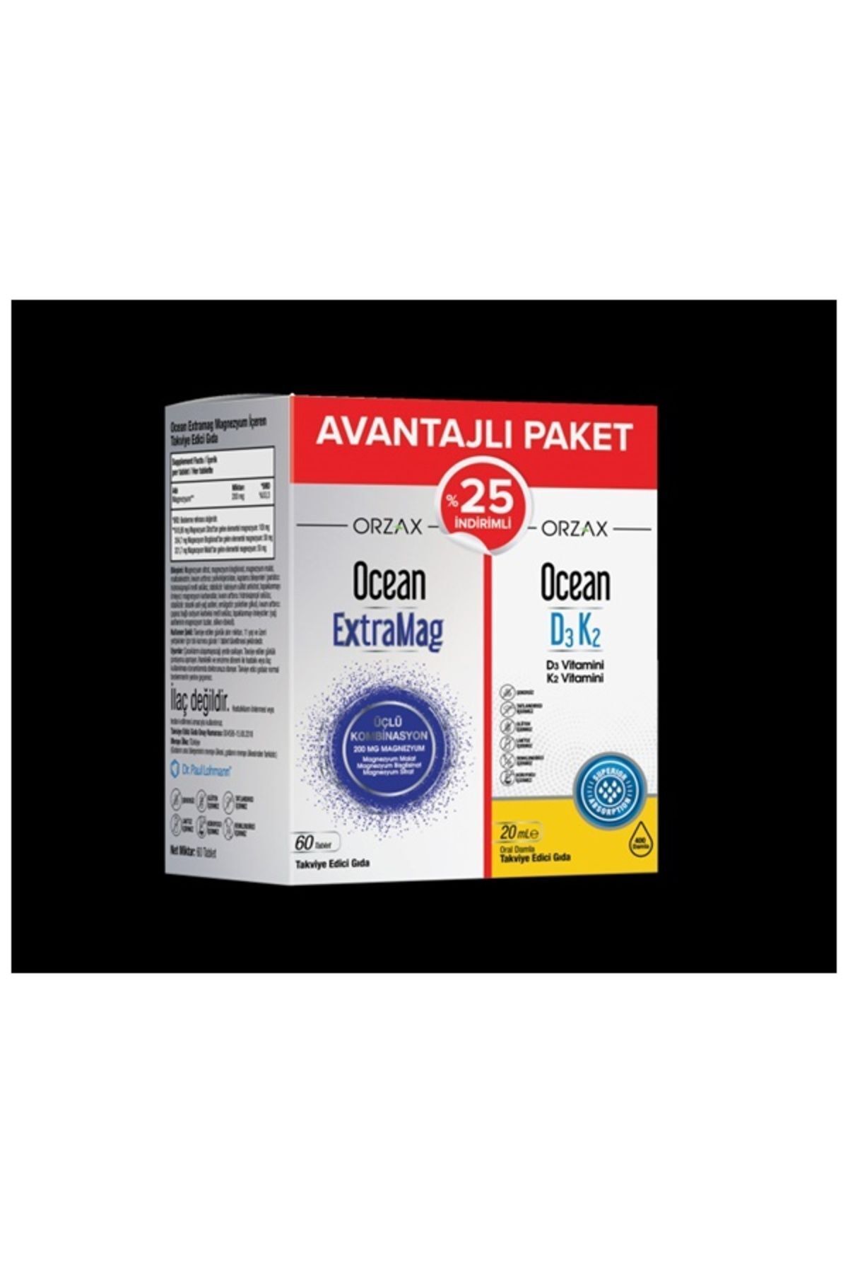 Extramag 60 Tablet D3 K2 20 ml %25 Kofre 8697595874011