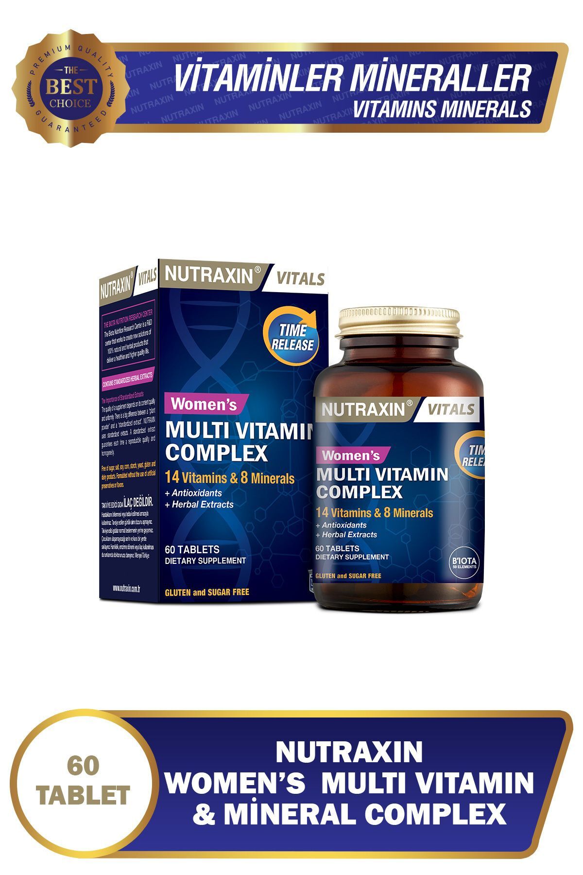 Vitals Women's Multivitamin Complex 60 Tablet-