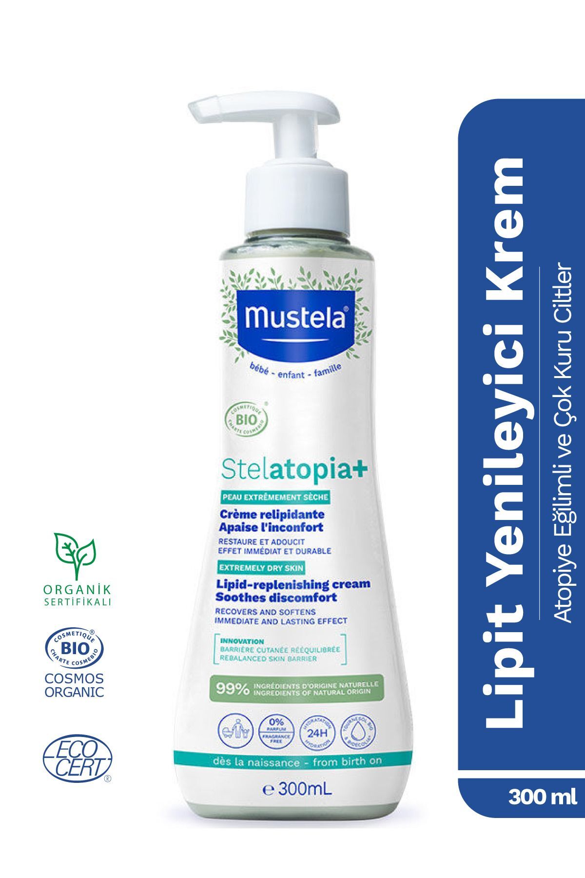 Stelatopia Lipit Yenileyici Atopik Cilt Ve Çok Kuru Cilt Için Rahatlatıcı Krem 300ml