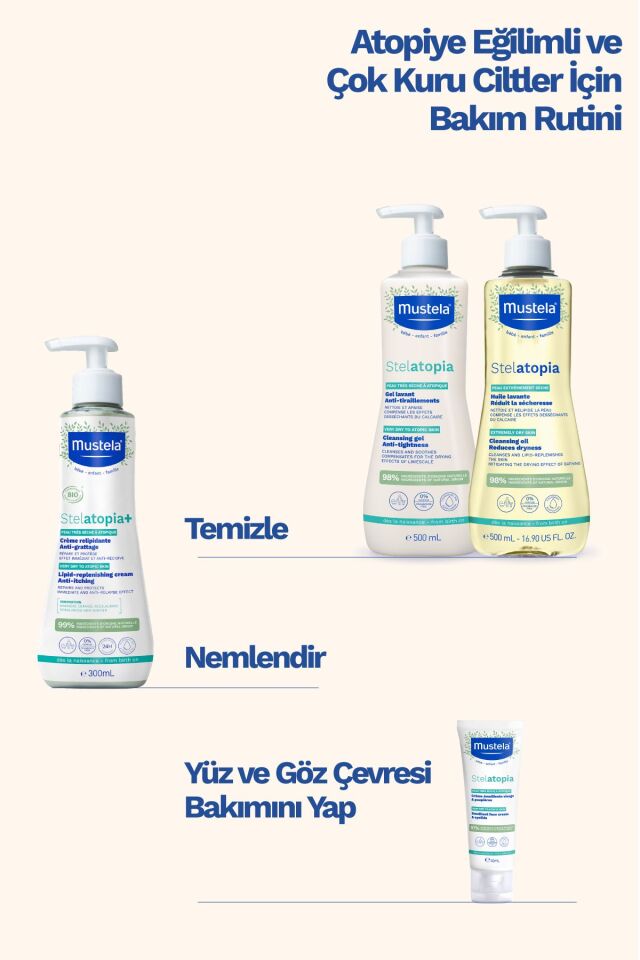 Stelatopia Lipit Yenileyici Atopik Cilt Ve Çok Kuru Cilt Için Rahatlatıcı Krem 300ml