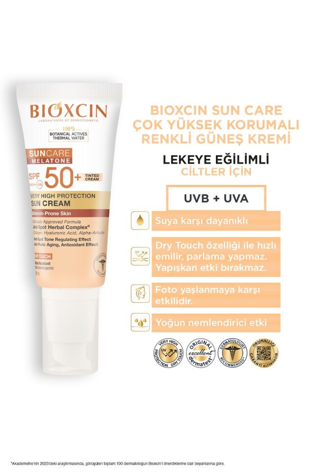 Sun Care Lekeye Eğilimli Ciltler Için Spf50 Güneş Kremi 50 ml - Renkli