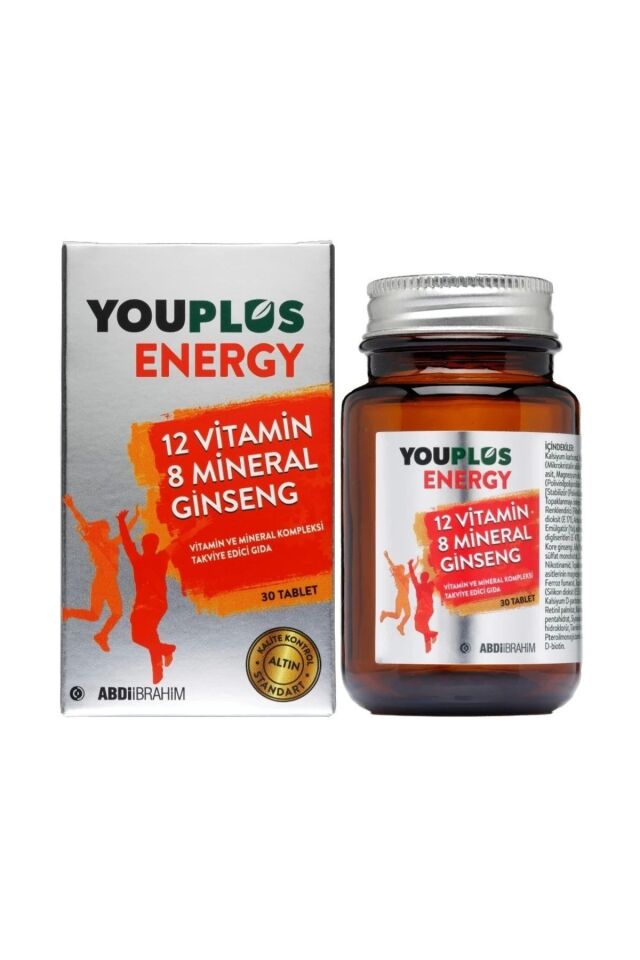Energy Vitamin Ve Mineral Kompleksi 30 Tablet