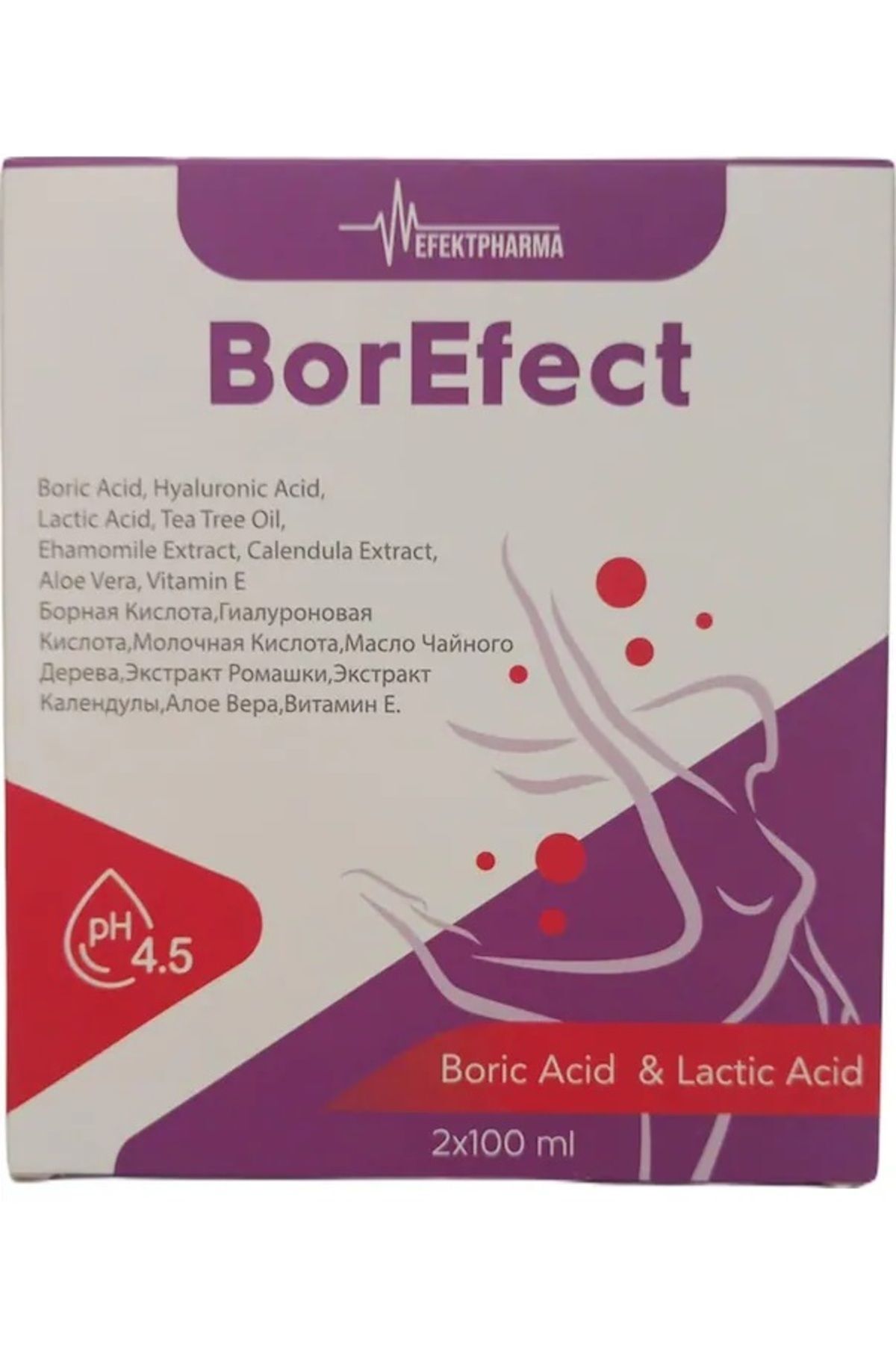 Borefect Genital Bölge Temizleyici 2 X 100 ml
