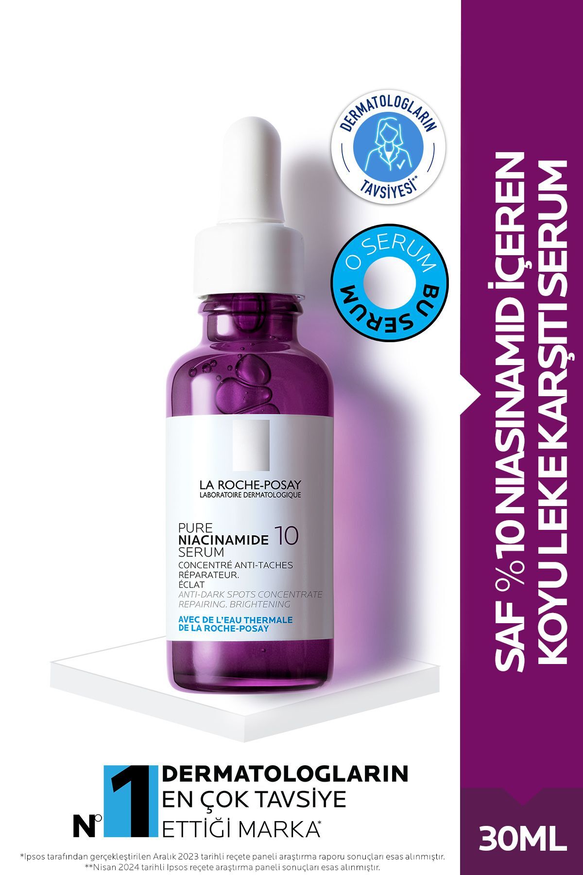 Saf %10 Niasinamid İçeren Koyu Leke Karşıtı Serum 30 ml