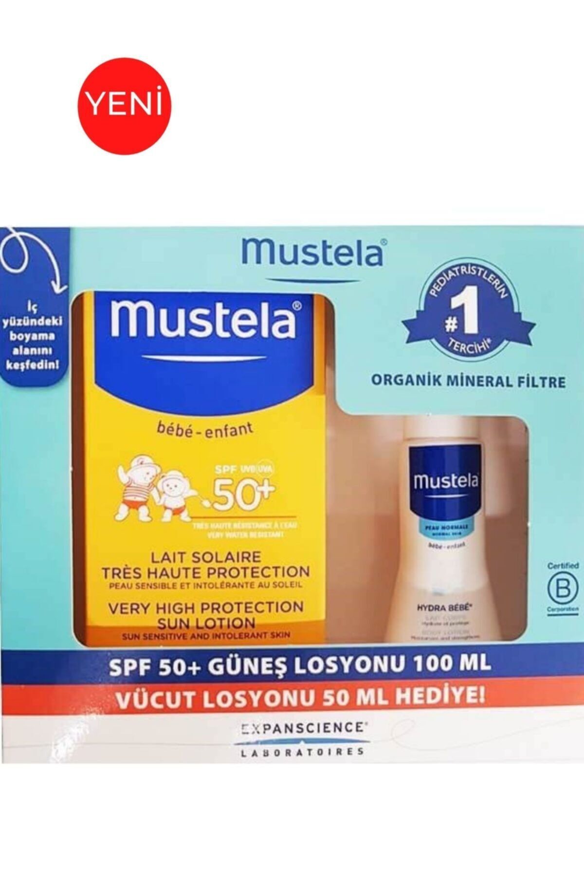 Bebek ve Çocuklar Için Spf50+ 100ml Güneş Koruyucu 50ml Losyon Hediyeli
