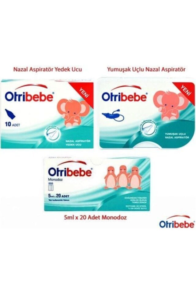 Nazal Aspiratör + 12 Adet Yedek Uç + Monodoz 20 Flakon