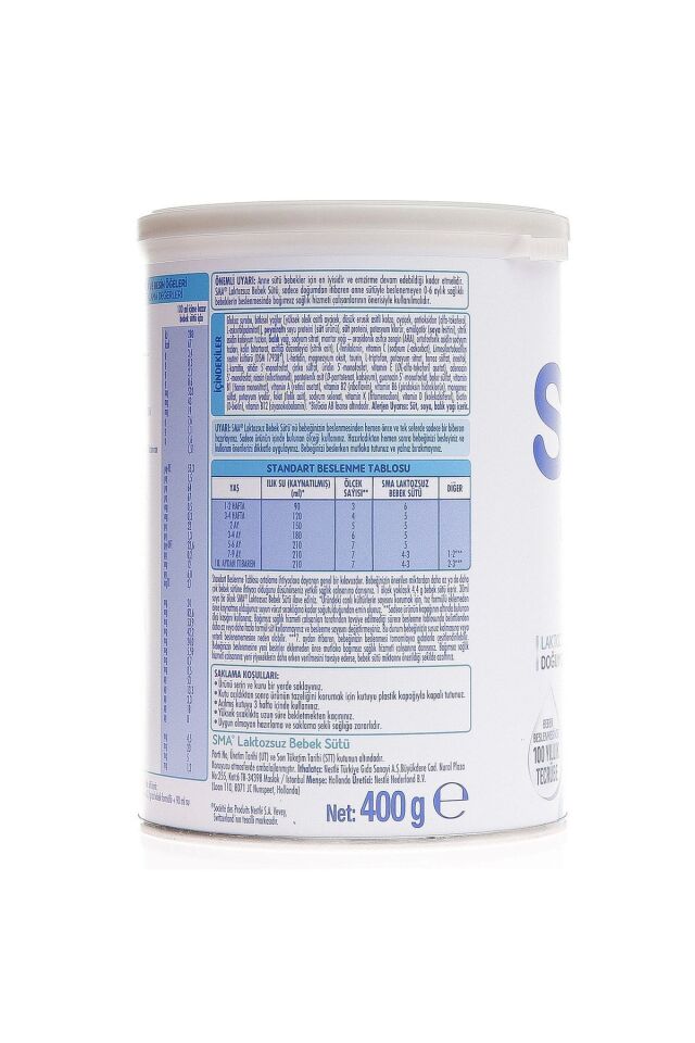Laktozsuz Bebek Sütü 400 gr 0-6 Ay ( 1 ADET )