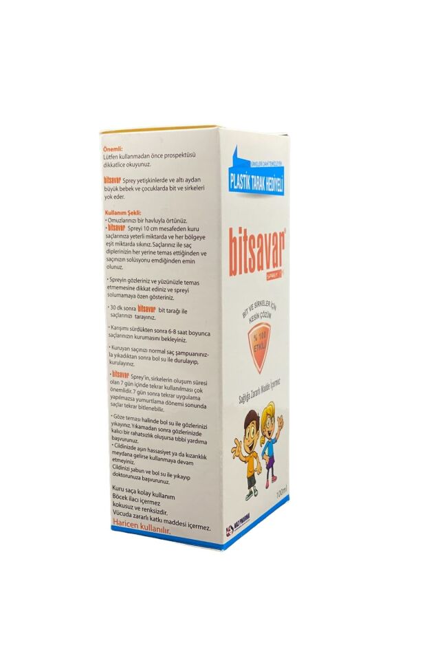 Bıtsavar 100 Ml Bıt Spreyı Plastık Tarak Hedıyelı