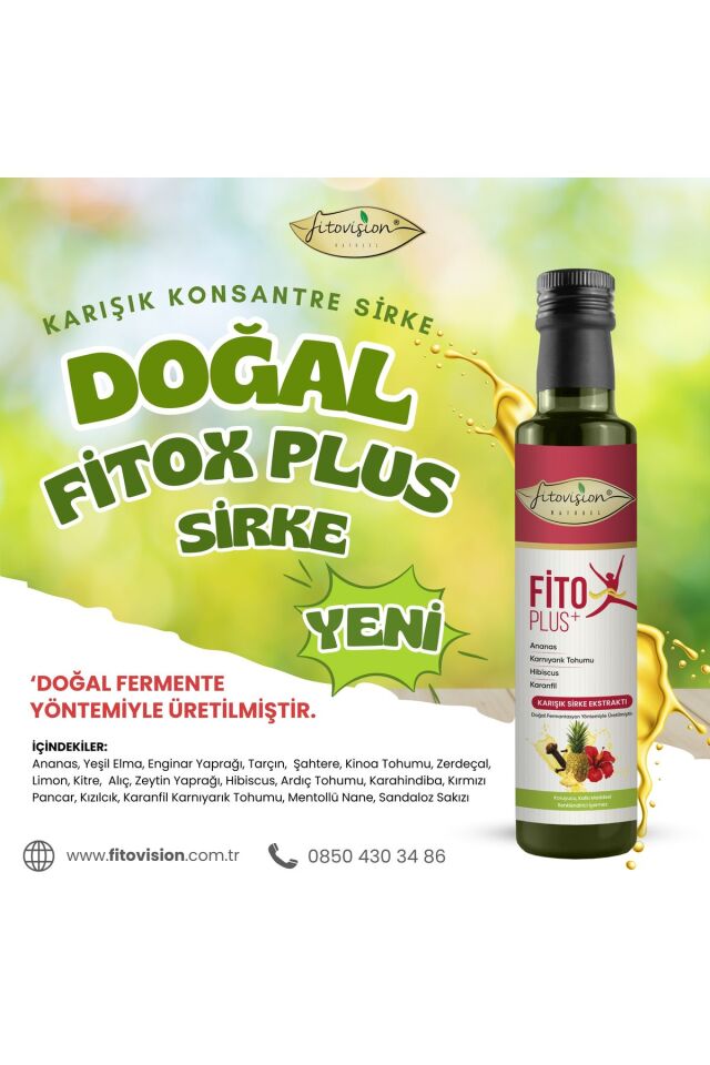 Fitox Plus Doğal Fermantasyon Detoks Sirke