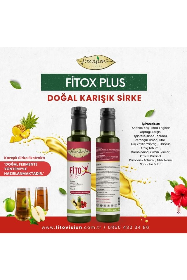 Fitox Plus Doğal Fermantasyon Detoks Sirke