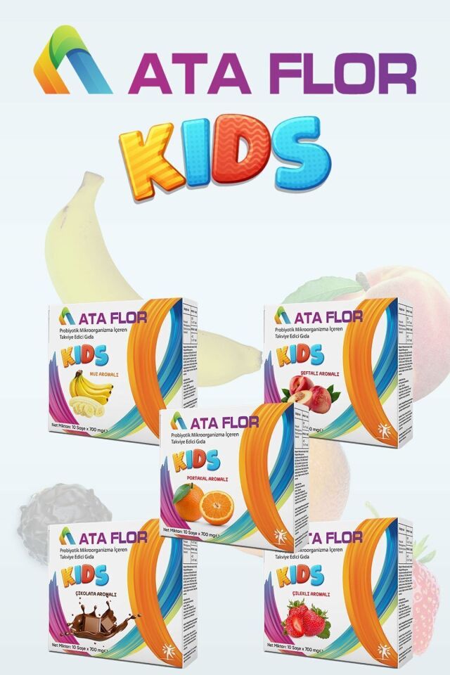 Kids Probiyotik 10 Saşe ( Şeftali Aromalı )