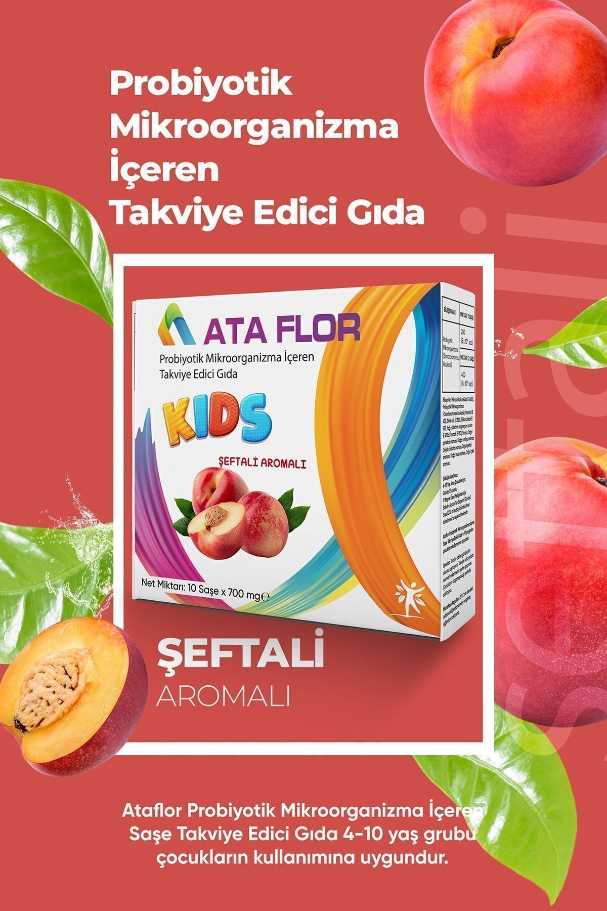 Kids Probiyotik 10 Saşe ( Şeftali Aromalı )