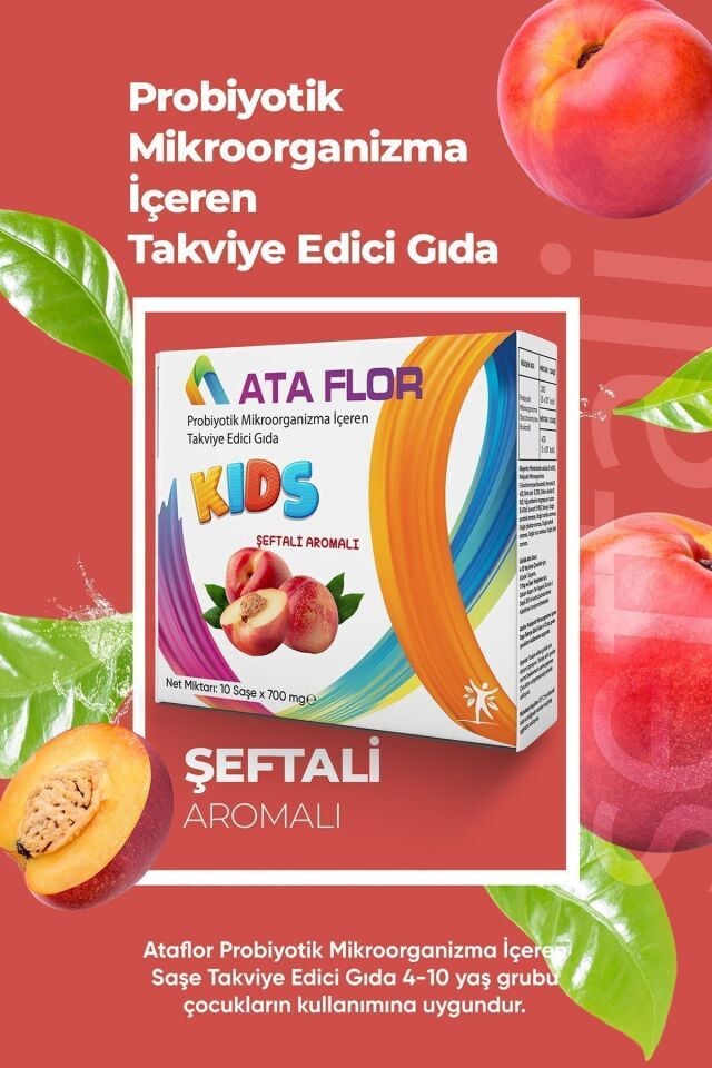 Kids Probiyotik 10 Saşe ( Şeftali Aromalı )