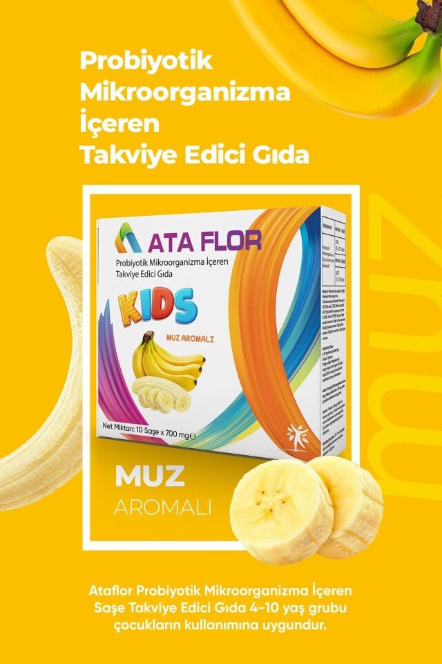 Kids Probiyotik 10 Saşe Muz Aromalı