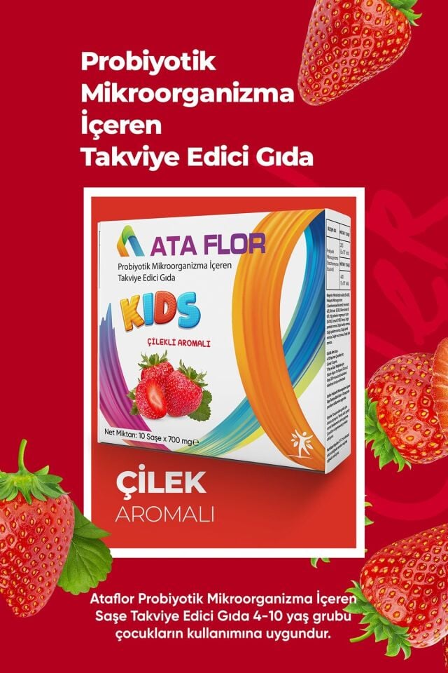 Kids Probiyotik 10 Saşe ( Çilek Aromalı )