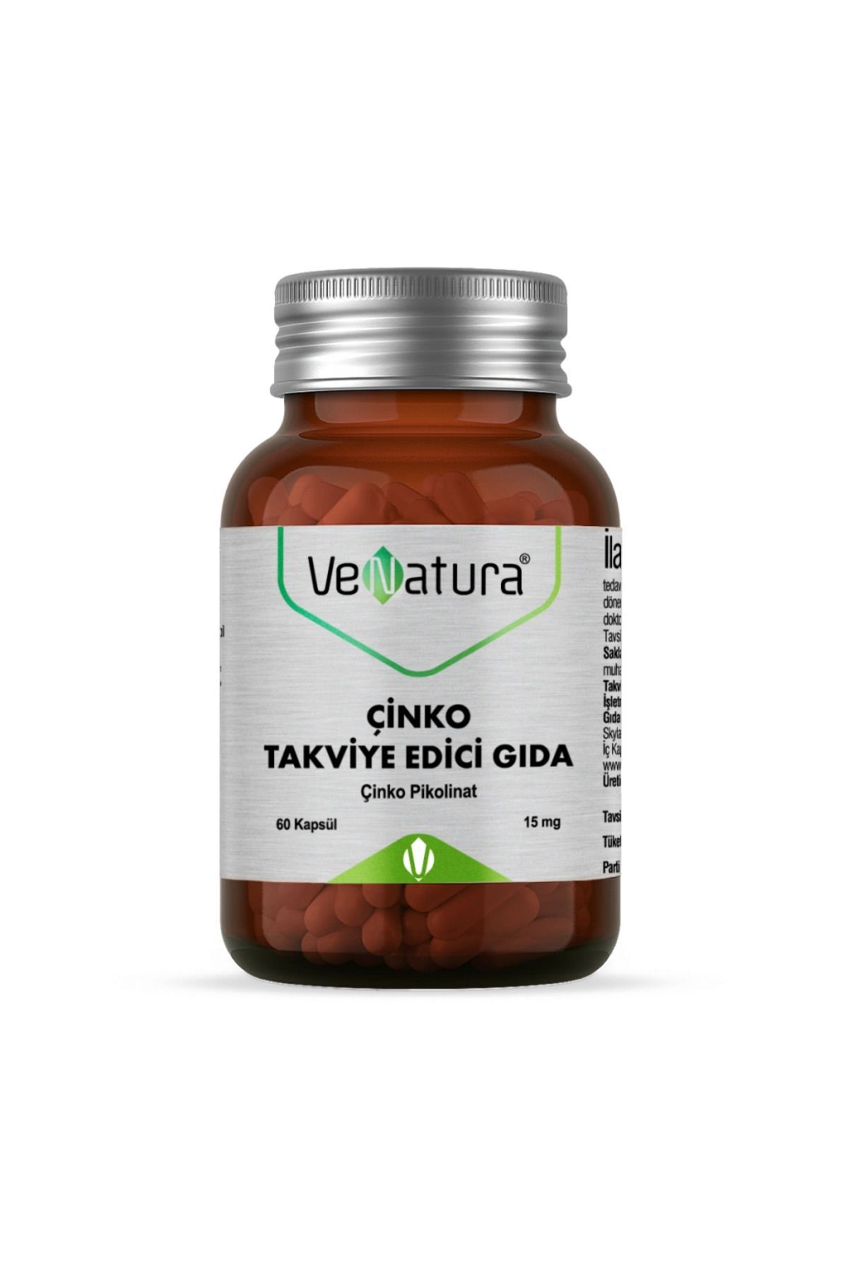 Çinko Takviye Edici Gıda 15 Mg 60 Kapsül - (: 11/207)
