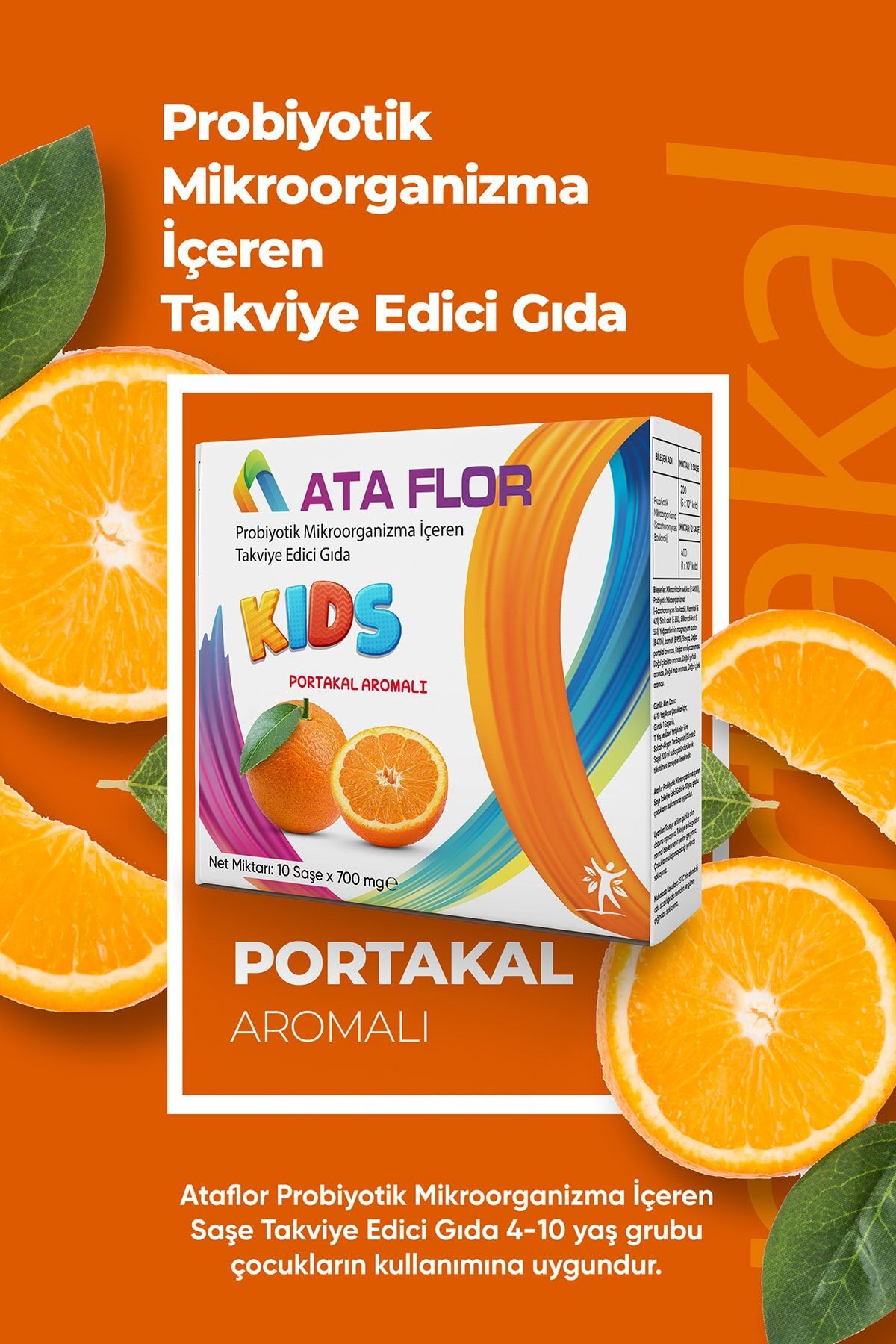 Kids Probiyotik 10 Saşe ( Portakal Aromalı )