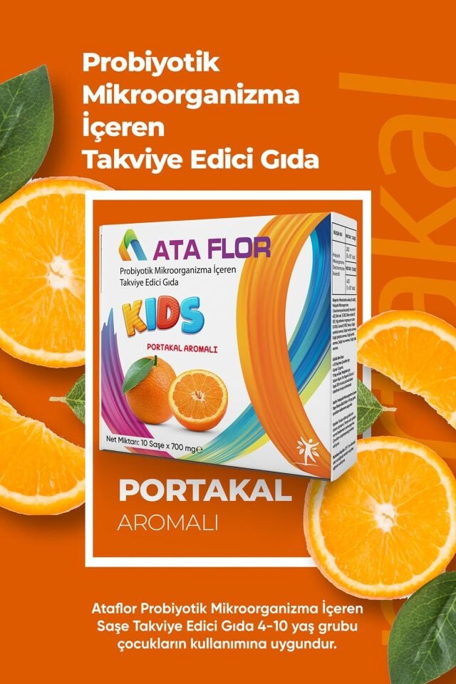 Kids Probiyotik 10 Saşe ( Portakal Aromalı )
